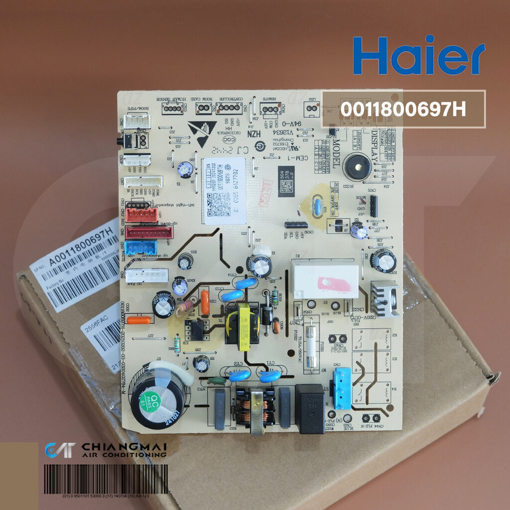 A0011800697H แผงวงจรแอร์ Haier แผงบอร์ดแอร์ไฮเออร์ แผงบอร์ดคอยล์เย็น รุ่น HSU-18CQAA03TF, HSU-24CQAA