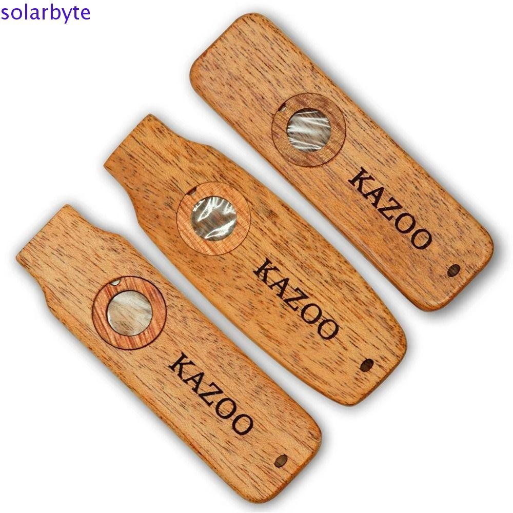 SOLARBYTE ไม้ Kazoo ไม้พร้อมเชือกเส้นเล็ก น้ําหนักเบารองรับ Kazoo, เครื่องมือเรียนรู้ได้อย่างง่ายดาย