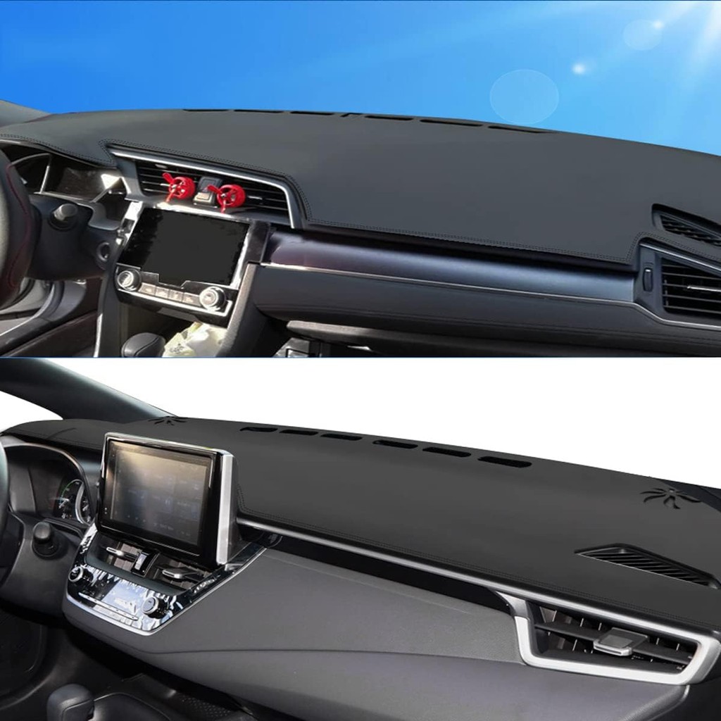 หนัง Dash ฝาครอบแดชบอร์ด Dash Mat Dash พรมลื่นสําหรับ Mazda CX-5 CX5 พร้อม HUD 2017 2018 2019 2020 2