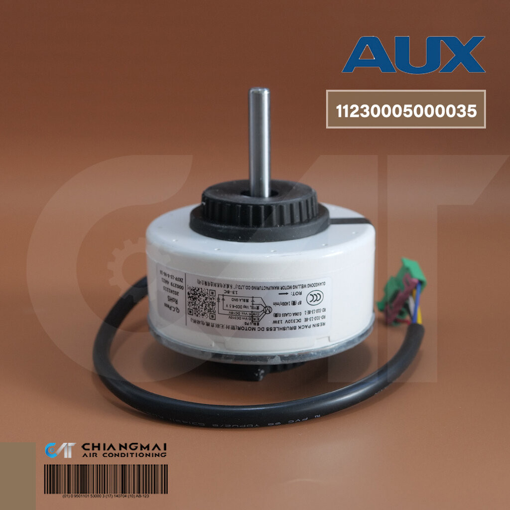 11230005000035 มอเตอร์แอร์ Aux มอเตอร์คอยล์เย็นอ็อก รุ่น ASW-13/FV600-CO (RD-310-13-8E 13W. ZKFP-13-