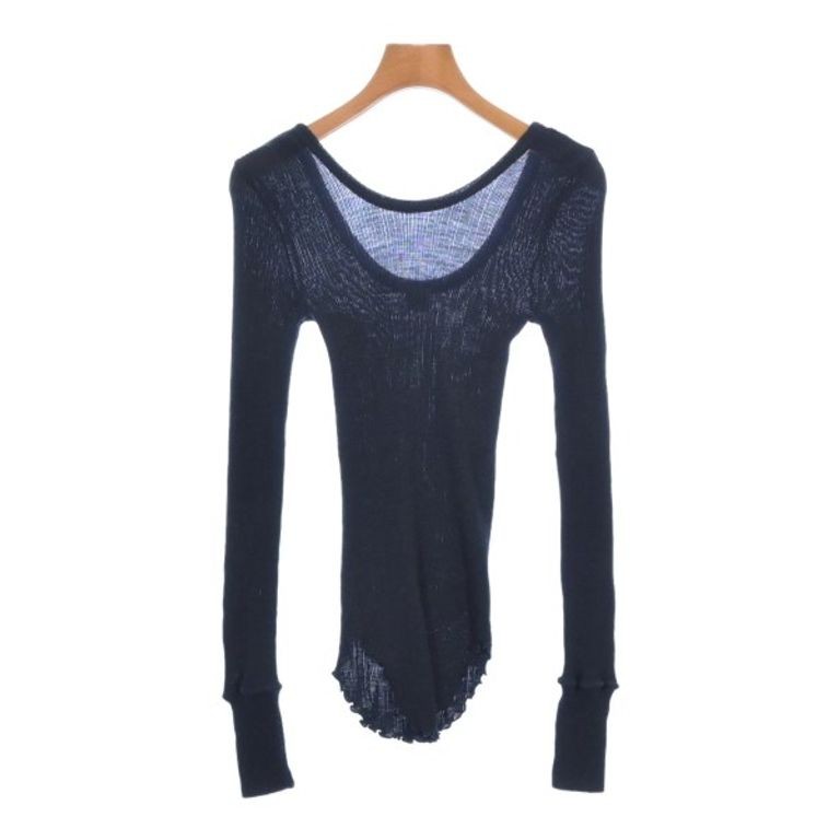HAKUJI Sweater Knit Women navy Direct from Japan Secondhand