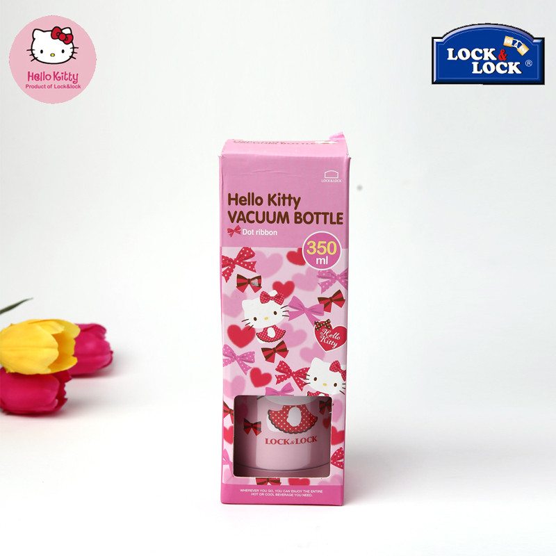 Lock & Lock HelloKitty Polka Dot Bow Thermos Cup 350ml322P