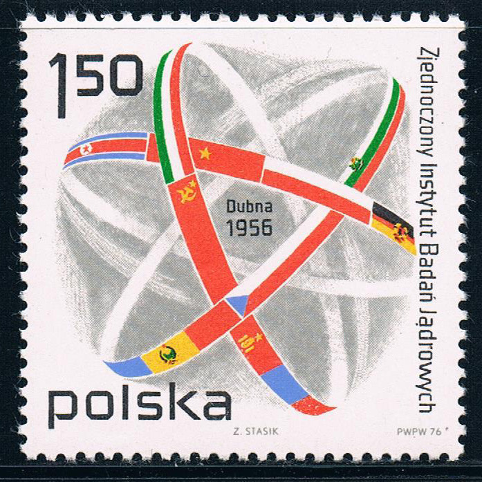 P D0658โปแลนด์ 1976 สหภาพโซเวียต Dubona Core Research Center 20 ปีธงชาติ 1 ยี่ห้อใหม่แสตมป์ต่างประเท