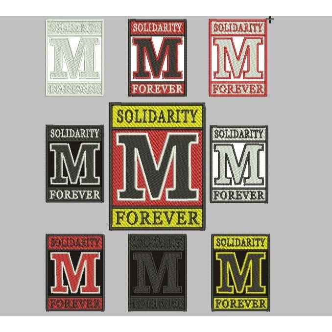 HERO- BC-PATCH EMBROIDERED LOGO M SOLIDARITY FOREVER STUDENT ASSOCIATION F-A44