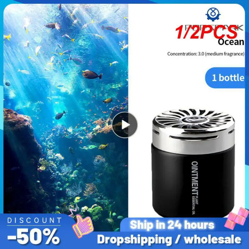1/2PCS Car Air Freshener Refresher ปรับ Diffuser Freshner กลิ่นอโรมาเธอราพีอุปกรณ์เสริมน้ําหอมรถยนต์