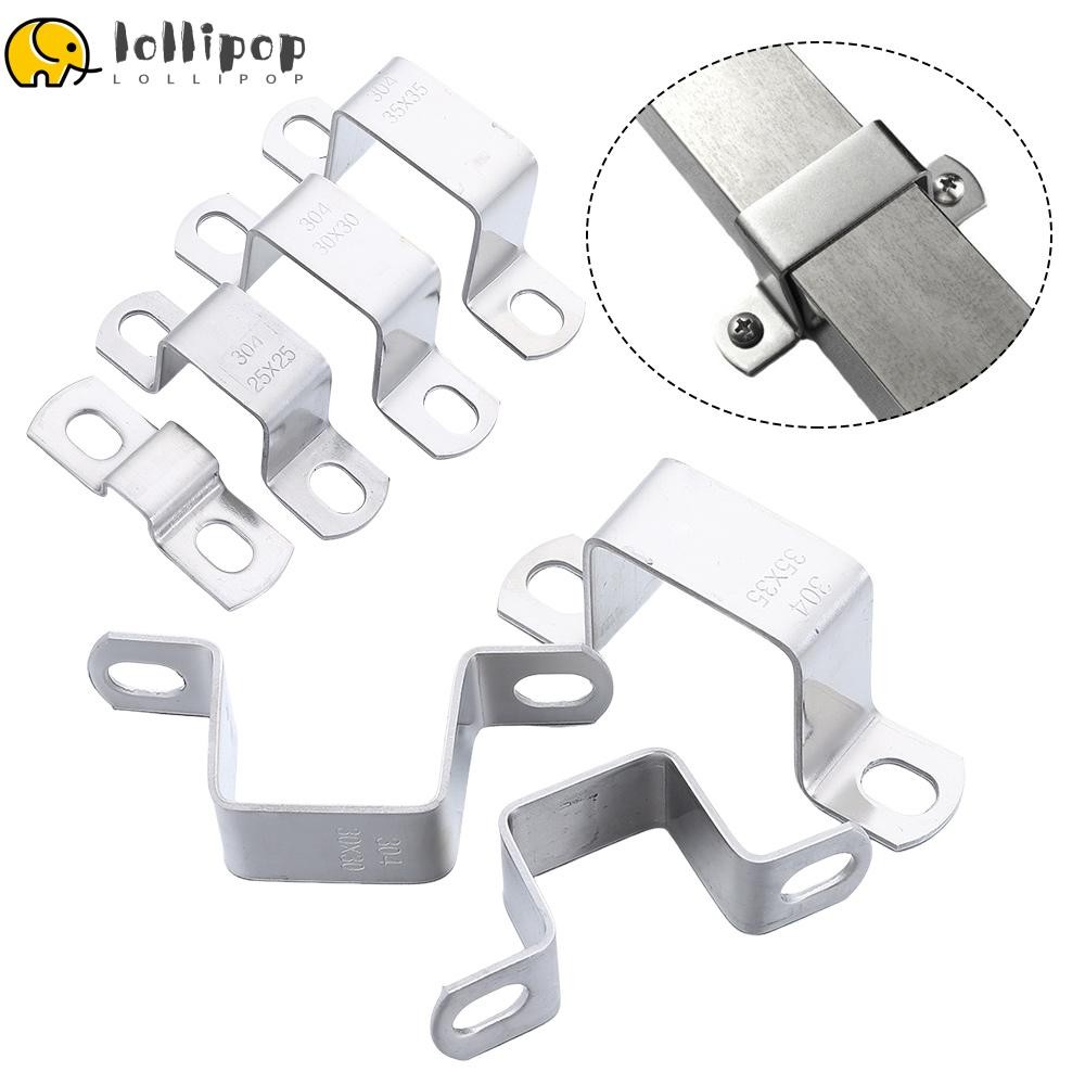 LOLLIPO1 แคลมป์ท่อ Horseback, คลิปประปากระชับ Ohm Tube Card, Thicken Fastening Buckles 304 สแตนเลส M