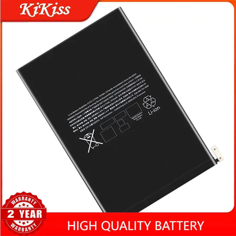 แบตเตอรี่คุณภาพสูงสําหรับ Apple iPad Mini 5, Mini5, A2133, A2124, A2125, A2126, 5124mAh