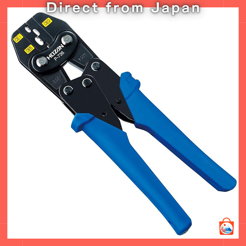 HOZAN Compact Insulated Terminal Crimping Pliers CE1/2/5 P-736