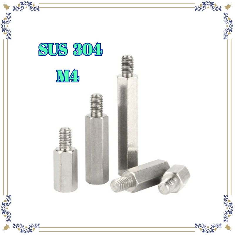 {{{{LMF-WJ}} 304 Stainless Steel M4 Single-Head Hexagonal Stud Single-Pass Support คอลัมน์แยก