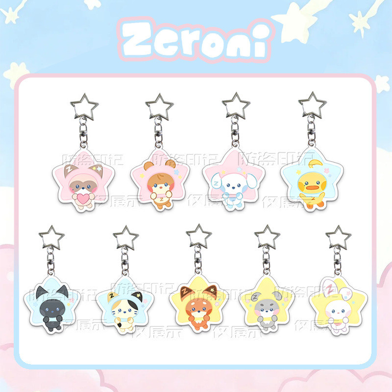 ZERONI < ZERONI > การ์ตูนอะคริลิคใสพวงกุญแจจี้กระเป๋า ZEROBASEONE สินค้า 6.15 ALK