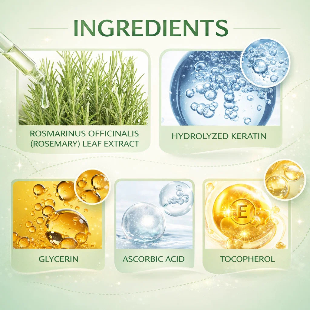 Rosemary Volumizing Hair Oil Control Shampoo