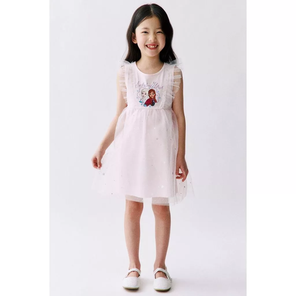 H&M(เอชแอนด์เอ็ม) เดรสกระโปรงผ้าตูลล์พิมพ์ลาย เด็กหญิง 1334768_1