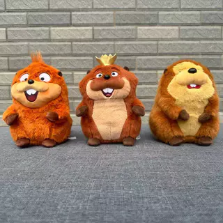 Hoppers King George Mabel Beaver ก้อนของเล่นตุ๊กตาตุ๊กตาสัตว์ภาพยนตร์ตัวอักษรตุ๊กตาเด็กของขวัญ