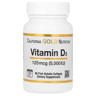 พร้อมส่ง! California Gold Nutrition Vitamin D3 125 mcg 2,000 IU / 5,000 IU