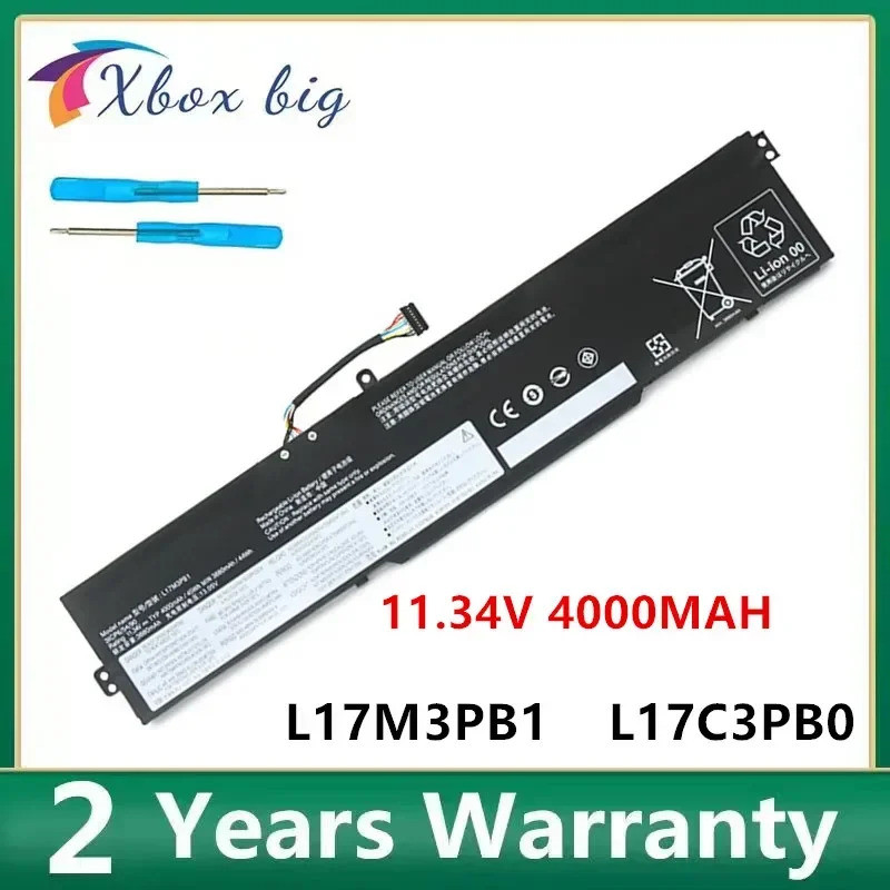 L17M3PB1 L17C3PB0 แบตเตอรี่แล็ปท็อปสําหรับ Lenovo xiaoxin IdeaPad 33017ICH 33015ICH L17D3PB0 5B10Q71