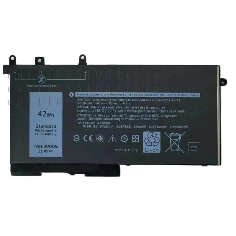 ใหม่ 3DDDG 03VC9Y O3VC9Y เปลี่ยนแบตเตอรี่แล็ปท็อปสําหรับ Lat E5280 E5480 โน้ตบุ๊ค 11.4V 42Wh