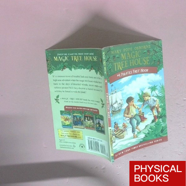 80 หนังสือมือสองต้นฉบับ Pirates Past Noon Magic Tree House 4