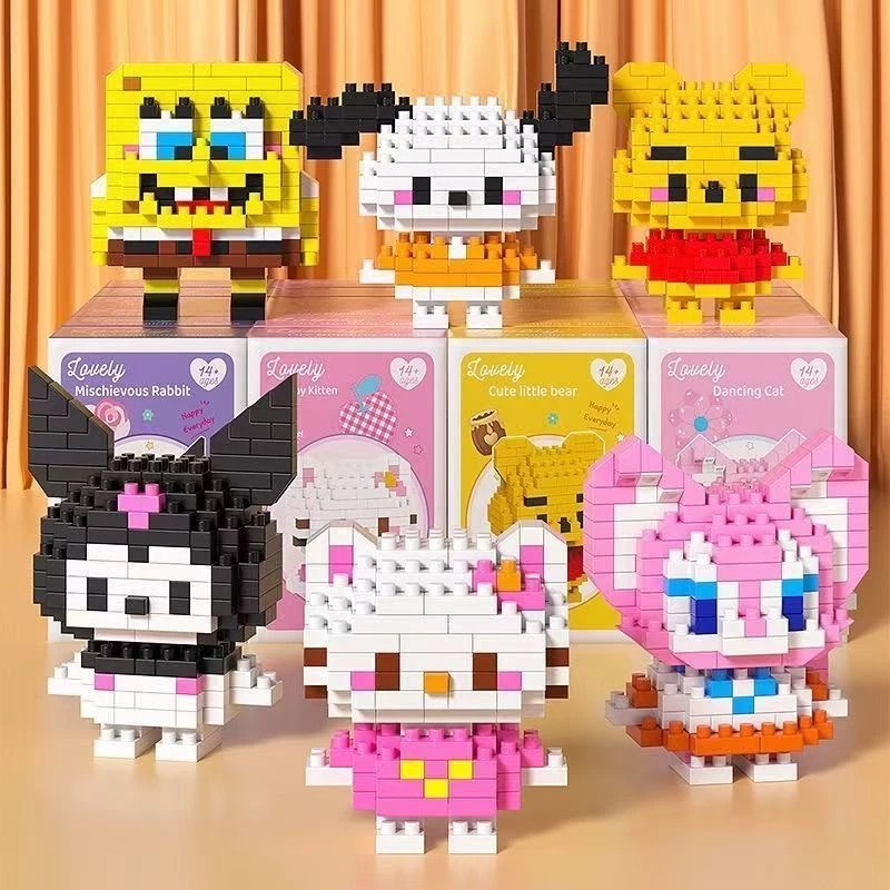 AZ 🔥BRICKS ของเล่นบล็อคตัวต่อ ตัวต่อ รูปสัตว์การ์ตูน 3D น่ารัก ของเล่นเด็ก ของขวัญสำหรับเด็ก