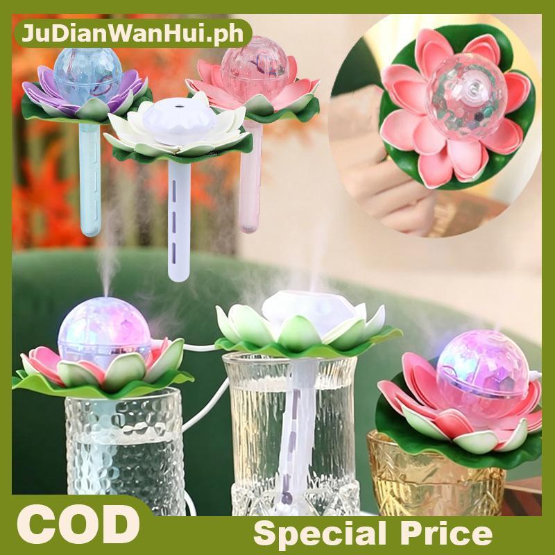 JuDianWanHuile LED เครื่องทําความชื้นดอกบัวสีสันสดใส Sti สําหรับเดินทางเหมาะสําหรับห้องพักโรงแรม PH