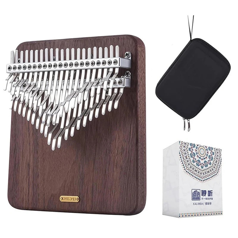 LINGTING Chromatic Kalimba 34 42 Key C Note เปียโนนิ้วหัวแม่มือแบบพกพาคีย์บอร์ดดนตรี Professional Ka