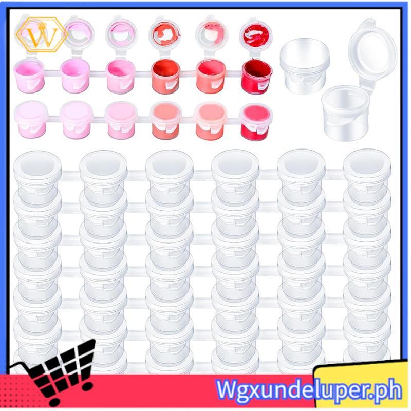 W100 แถบ 600 หม้อสีเปล่าหม้อสี forClassrooms School Arts Crafts อุปกรณ์จิตรกรรม, 3ml/ 0.1oz