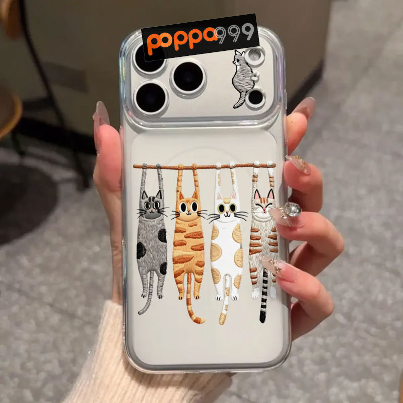 poppa เคสไอโฟน โทรศัพท์มือถือ สำหรับiPhone 17 11 Pro Max 16 13 11 12 14 15 Pro Max 7 8 14 Plus X XS XR Max 7Plus