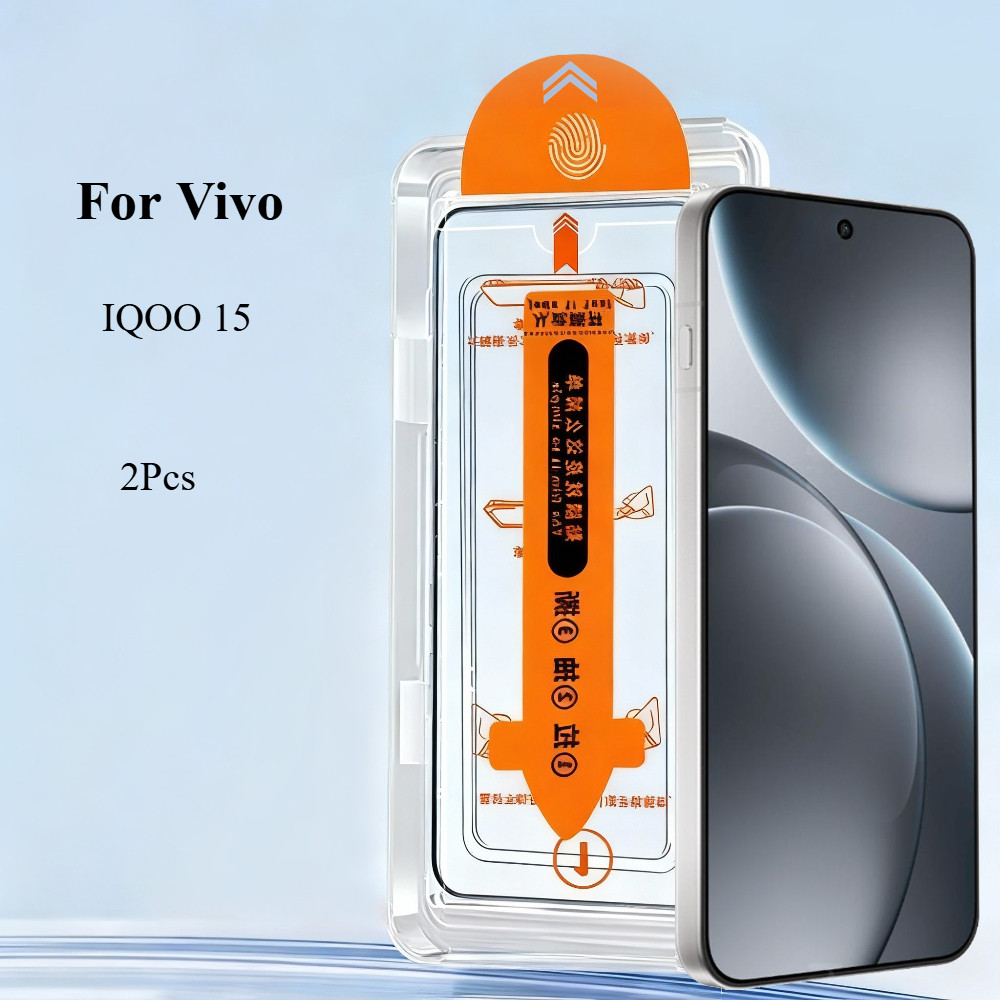 2 ชิ้นสําหรับ Vivo IQOO 15 Ultra 15R 15T 13 ฝุ่นฟรี Easy Auto ติดตั้งเครื่องมือ Iqoo IQOO15 15 T 15r Iqoo15 Ultra กระจกนิรภัยป้องกันหน้าจอป้องกันฟิล์ม
