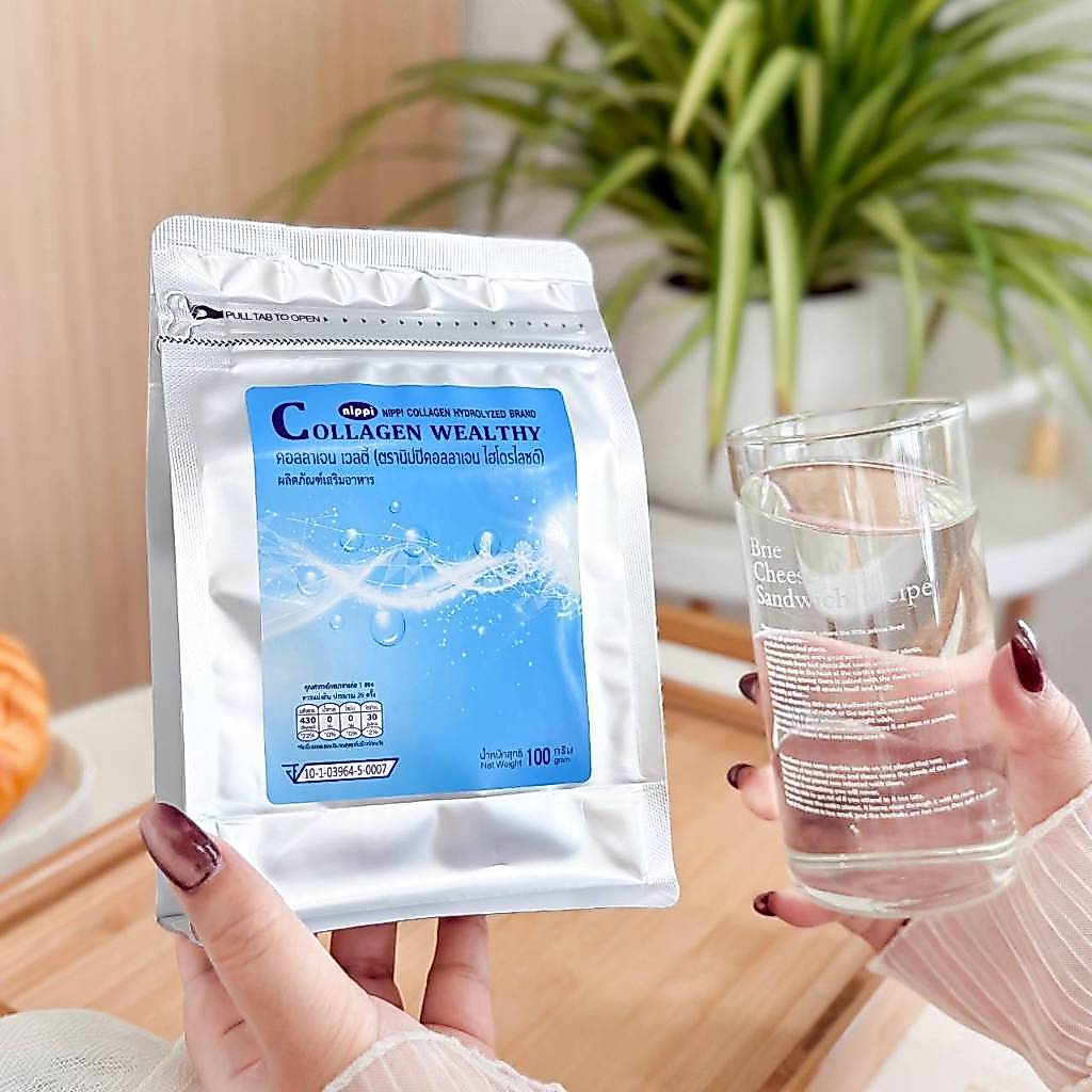 100/250 กรัม Collagen Wealthy Nippi Collagen Hydrolyzed Brand