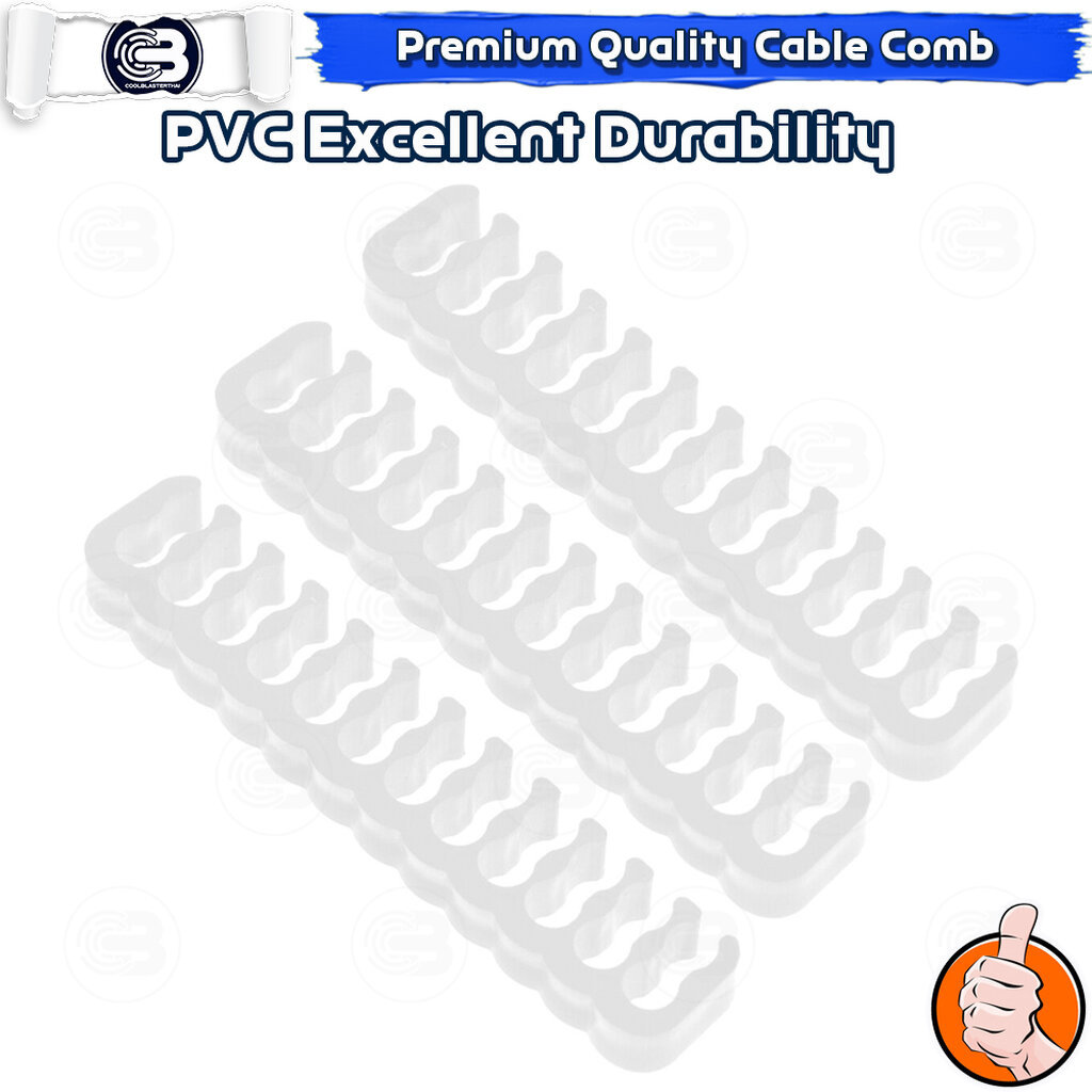 [CoolBlasterThai] 24 Pin ATX WHITE CABLE COMB/HOLDER