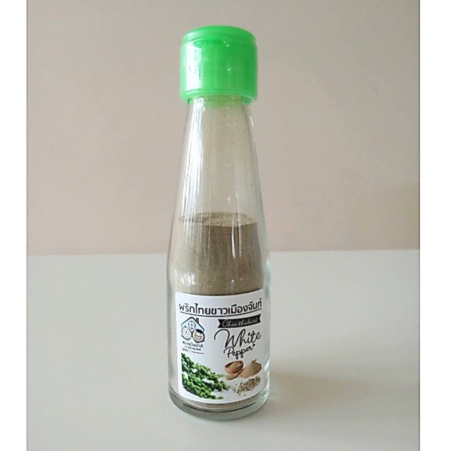 พริกไทยขาวป่น จันทบุรี ผลิตด้วยกรรมวิธีทางธรรมชาติ 50 กรัม
