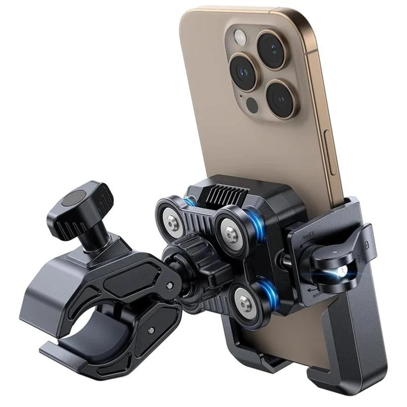 Motorcycle Phone Mount Holder Dual Vibration Dampener Universal Bike Bicycle Phone Mount for 4.7''-7