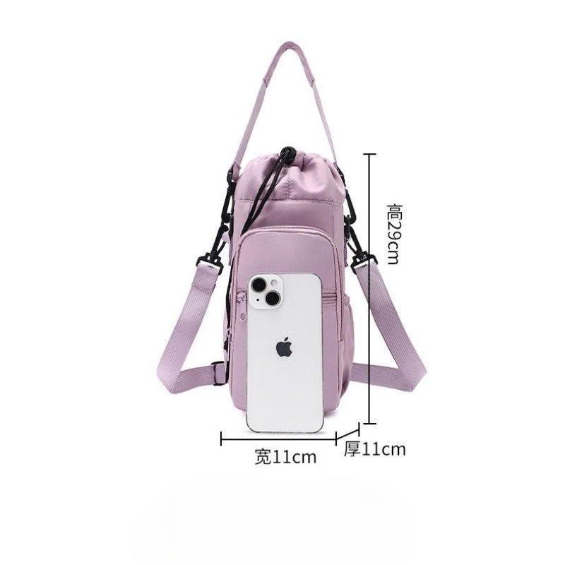 กระเป๋าหิ้วขวดน้ำ 800-1000ML ผ้าไนล่อน สายสะพายปรับระดับได้ thumbnail 4