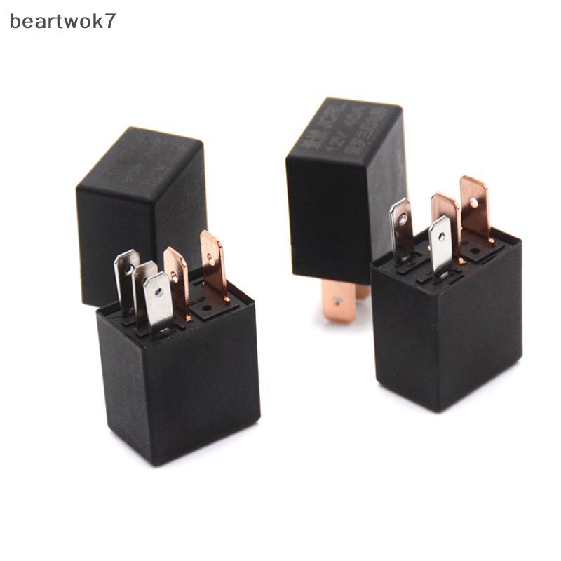 Beartwok7] DC 12V 40A รีเลย์รถยนต์ SPDT 1NO 1NC 4 Pins Heavy Duty 40 Amp Power Control สําหรับระบบเตือนใหม่
