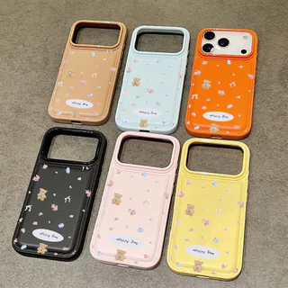 เคสโทรศัพท์การ์ตูนน่ารัก รุ่นใหม่ ป้องกันรอยขีดข่วน กันตก สำหรับ iPhone 11 12 13 14 15 16 17 Series
