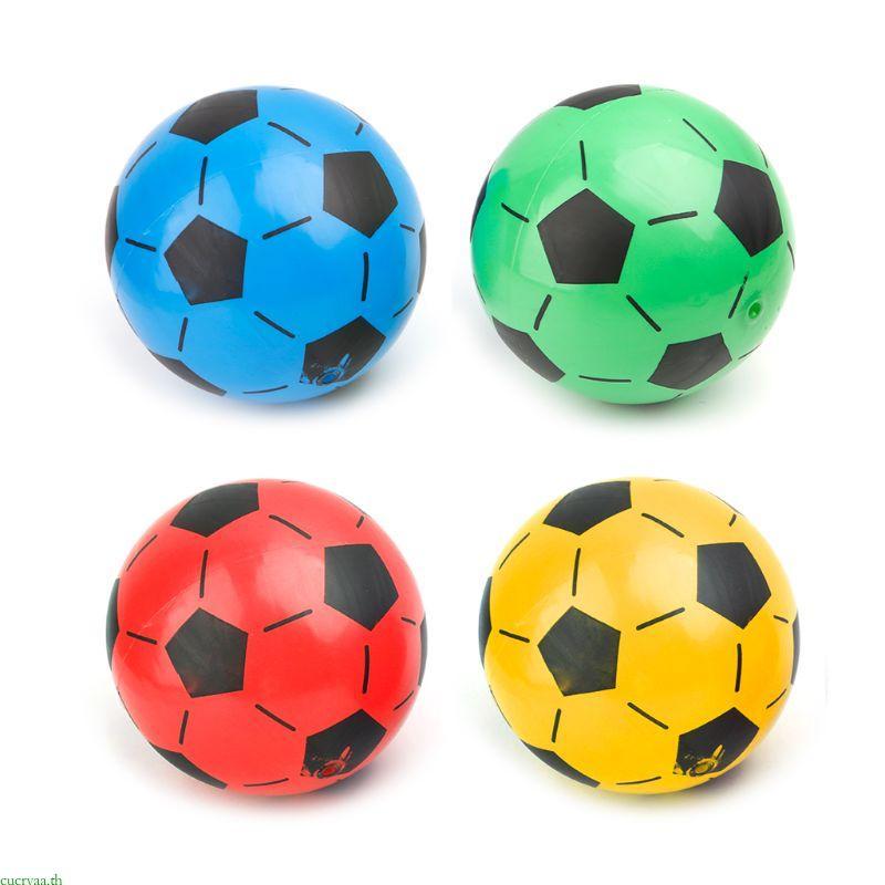 Cucryaa Kids Mini PVC Training Football Playground Balls ของเล่นสําหรับกิจกรรมกลางแจ้ง 20 ซม.