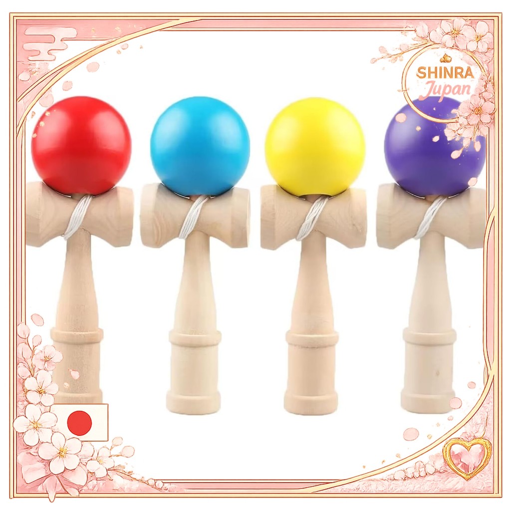 《Direct From Japan》  Kendama set of 4 red, blue, yellow, purple Kendama kendama Kendama classroom pr