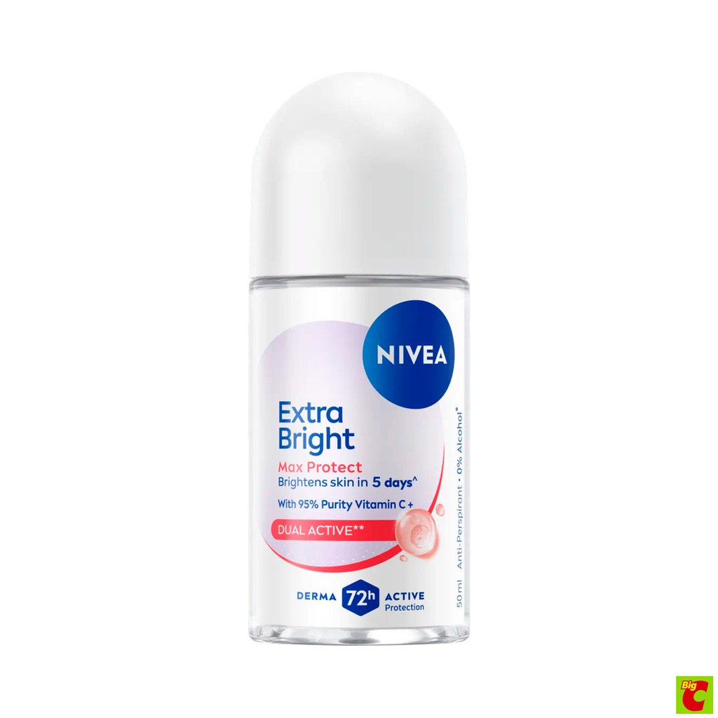นีเวีย เอ็กซ์ตร้า ไบรท์ แม็กซ์ โพรเทค โรลออน 50 มล. NIVEA