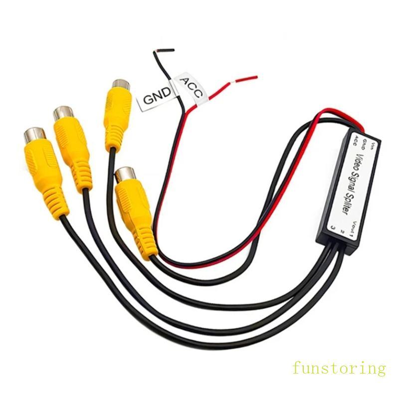 FUN Video Booster Amplifier Splitter Professional 3 Channel Video Splitter