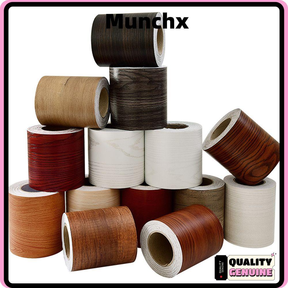 MUNCHX รอบเอววอลล์เปเปอร์ PVC ขอบสายไวนิล Decals Self-กาว Baseboard
