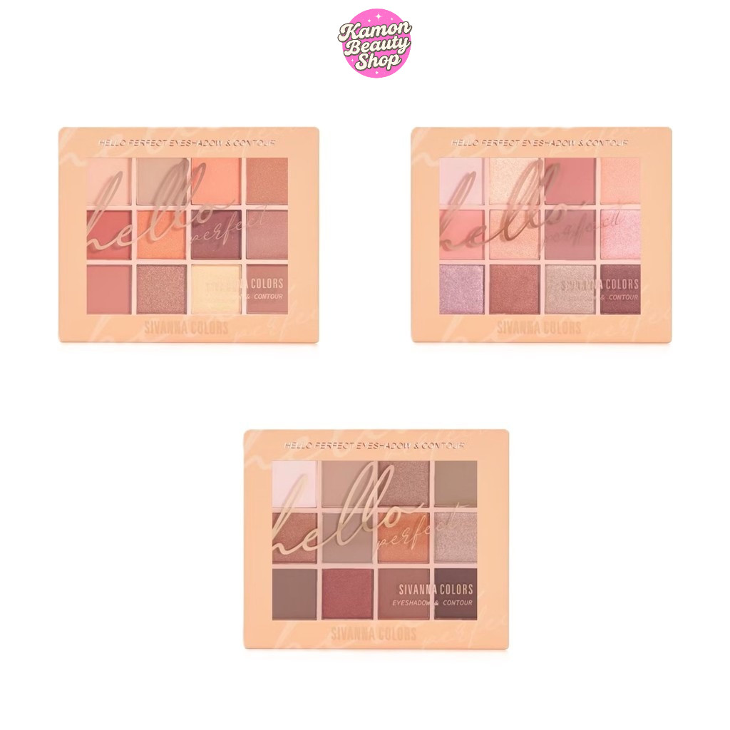 Sivanna Hello Perfect Eyeshadow & Contour HF178 ซิวานน่า ฮัลโล เฟอร์เฟคท์ อายแชโดว์ คอนทัวร์