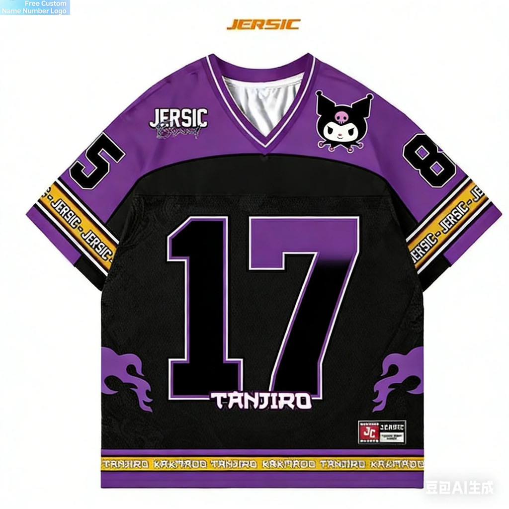 การปรับแต่งฟรี Harajuku Hello Kitty Football Training Jersey Special Edition 3D Print Quick Dry Brea