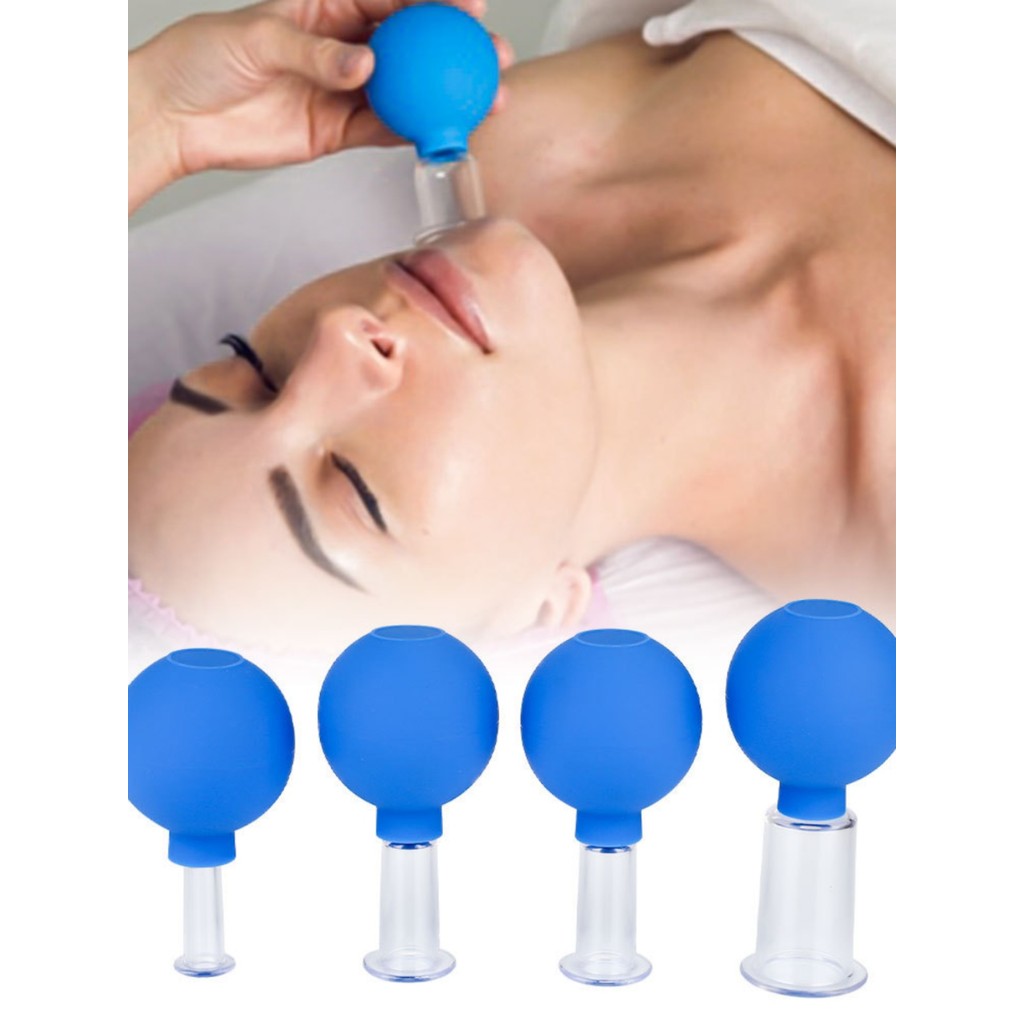 Facial Tendon Eye Cupping อุปกรณ์นวดหน้า PVC Cupping Ball ทั้งร่างกาย Universal สูญญากาศ Cupping ถ้ว