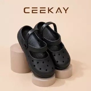 CEEKAY รองเท้าอุดตันผู้หญิง ทรงมารีเจนท์หัวโต เนื้อ EVA นุ่มนิ่มใส่สบาย กันลื่นลุยฝนได้ ck108