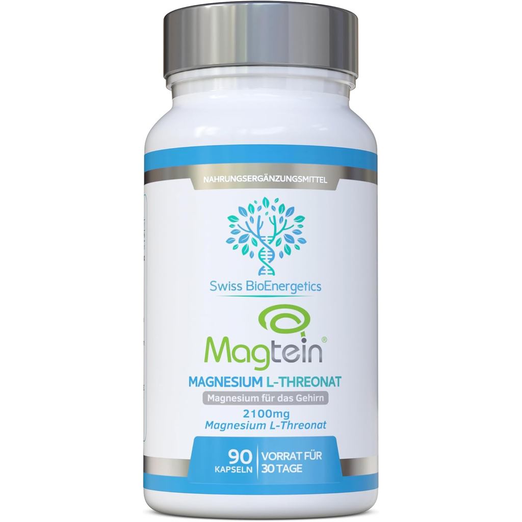 Magnesium L-Threonate Complex 7-in-1 – Hochdosiertes Magtein 1000 mg plus Magnesium Bisglicant, Taur