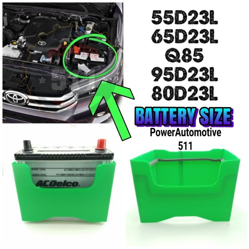แบตเตอรี่ JACKET DIN55 DIN55L DIN55R Q85 Q95 55D23L 75D23L 115D23L ฝาครอบป้องกันแบตเตอรี่ / ฝาครอบแบ