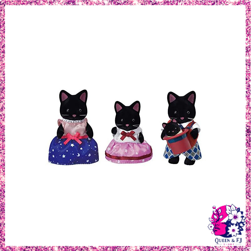 Sylvanian Families Starry Cat Family FS-38 Toy Dollhouse for Ages 3+ - EPOCH