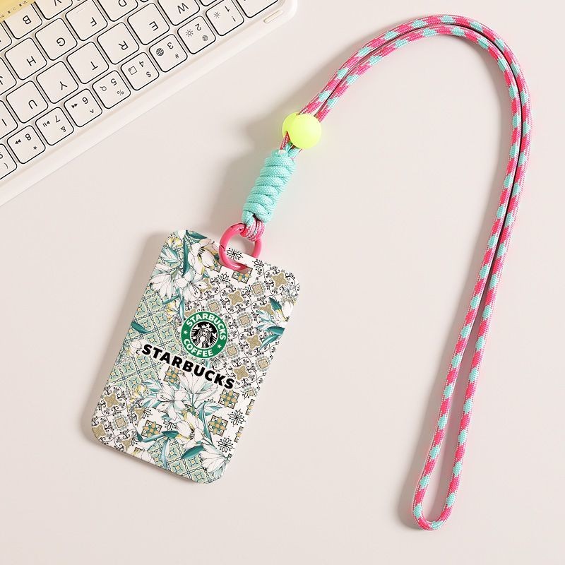 Starbucks Commemorative Edition ที่ใส่บัตรอาหารระดับพรีเมียม Campus Card Case Retro Niche Car Card Holder bh829cde829 - รูปที่ 3