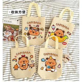 Goodies Birthday for Kids Capybara Tuition Beg Sekolah Tote Bag