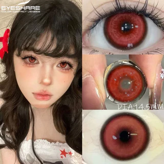 [จัดส่งจากประเทศไทย] EYESHARE 1 คู่สีฟ้าคอนแทคเลนส์น่ารักตาคอนแทคเลนส์ความงามฮาโลวีนคอสเพลย์แต่งหน้า Eye 14.5 มม.
