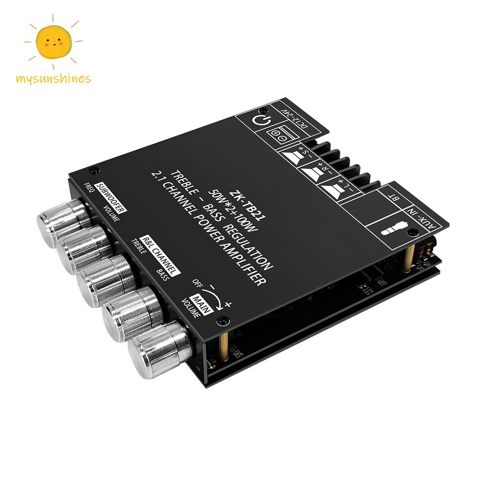☀MS 2x50W + 100W ลําโพง DIY โมดูล CS8673E/TPA3116D2 ชิป 2-in-1 Power Amplifier Board พร้อมกรอง AM กา